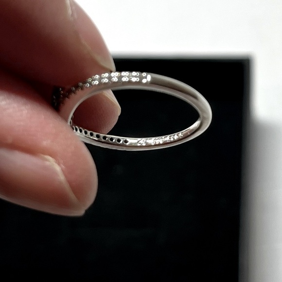 Pandora Princess Wishbone Ring 925 silver with clear cubic zirconia. 52 or 6 - Picture 6 of 6